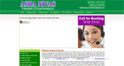 Desktop Screenshot of hotelchandipur.com